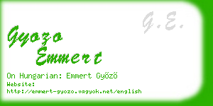 gyozo emmert business card
