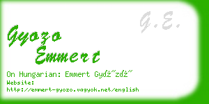 gyozo emmert business card
